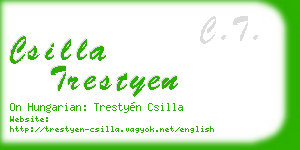 csilla trestyen business card